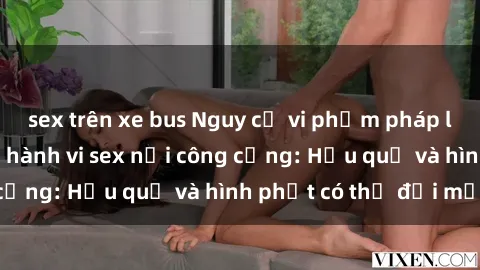 sex trên xe bus Nguy cơ vi phạm pháp luật khi thực hiện hành vi sex nơi công cộng: Hậu quả và hình phạt có thể đối mặt